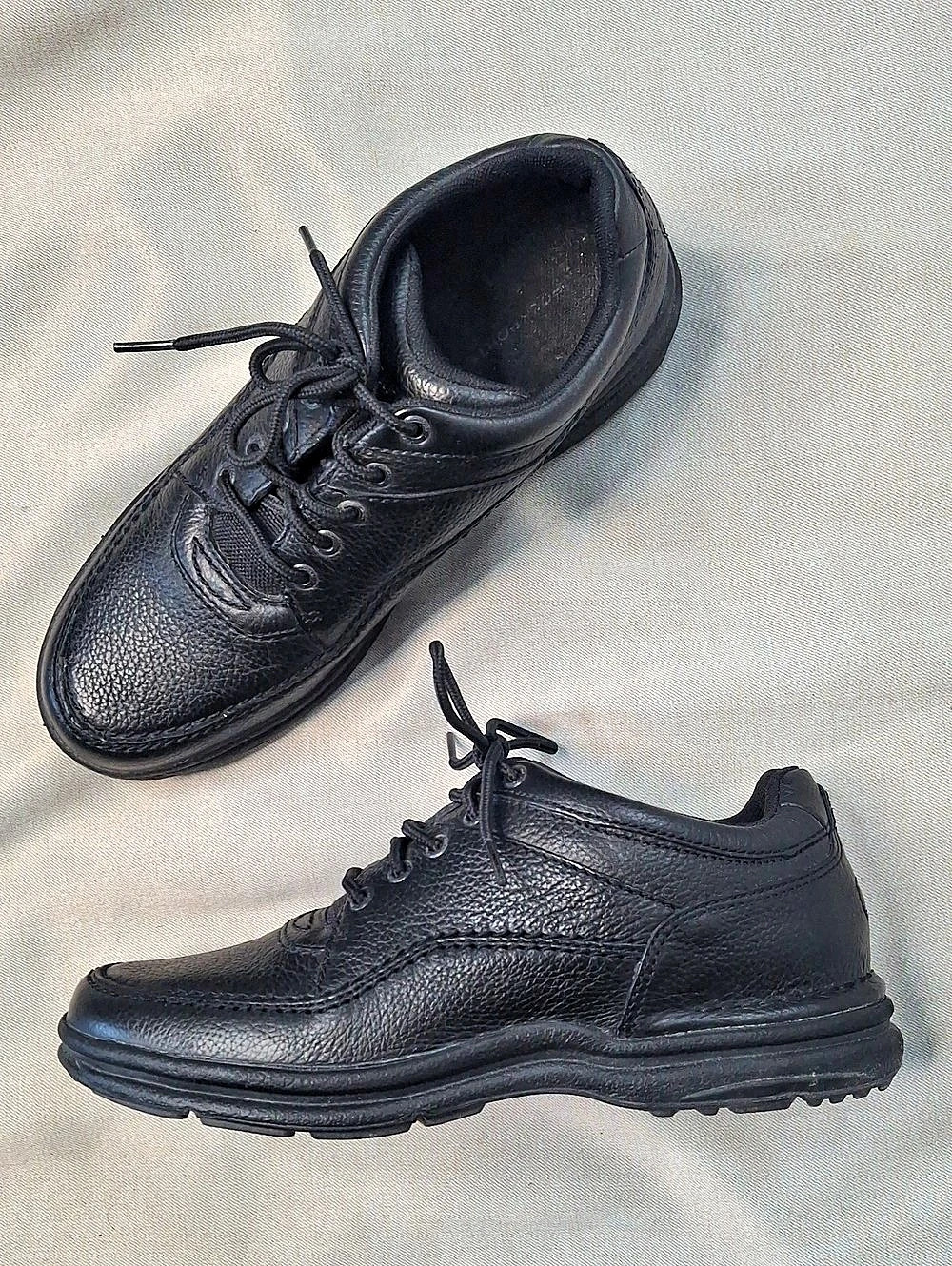 Rockport World Tour Classic Black Leather Boots US 9M